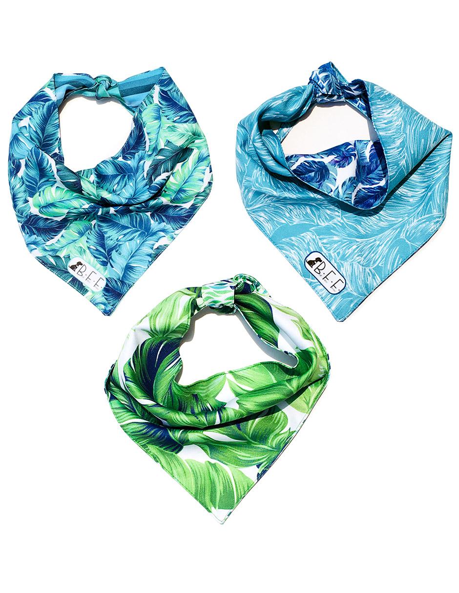 Kit de 3 bandanas artesanales doble vista para Perro 2