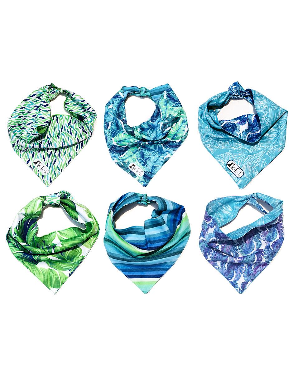 Kit de 3 bandanas artesanales doble vista para Perro 3