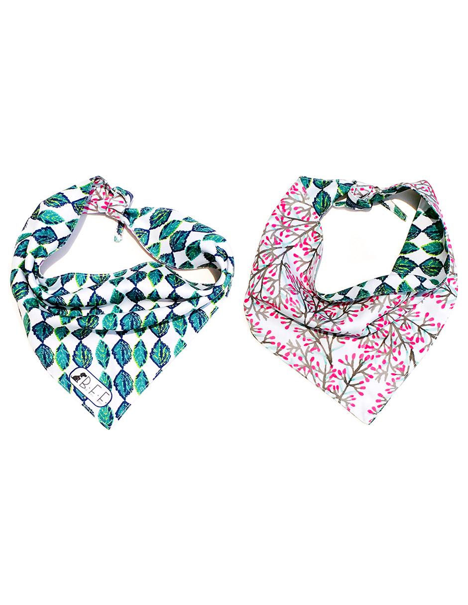 Kit de 3 bandanas artesanales doble vista para Perro 6