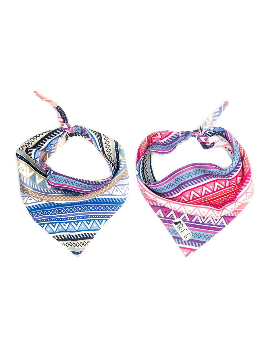 Kit de 3 bandanas artesanales doble vista para Perro 6
