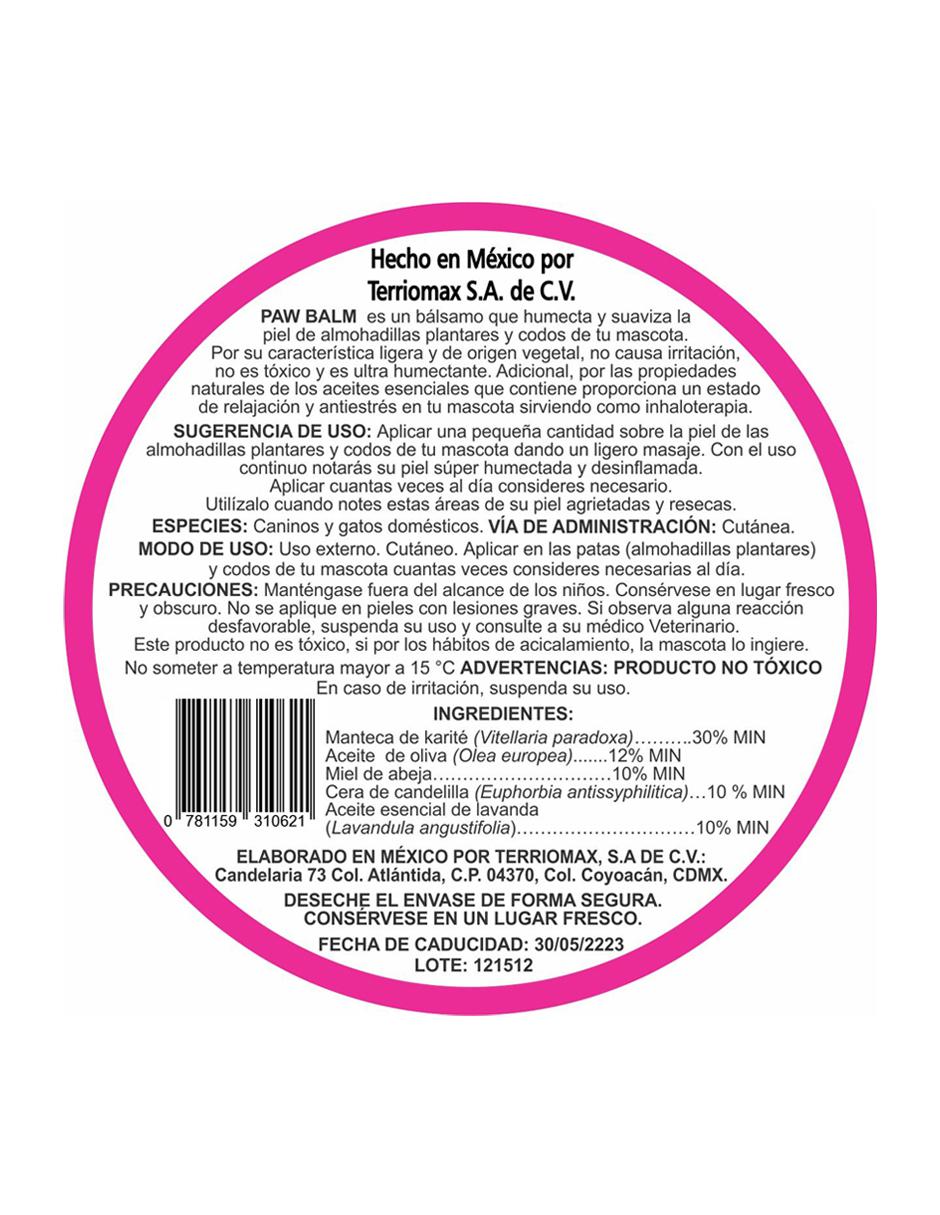 Pomada Paw Balm para patas de perros y gatos 3