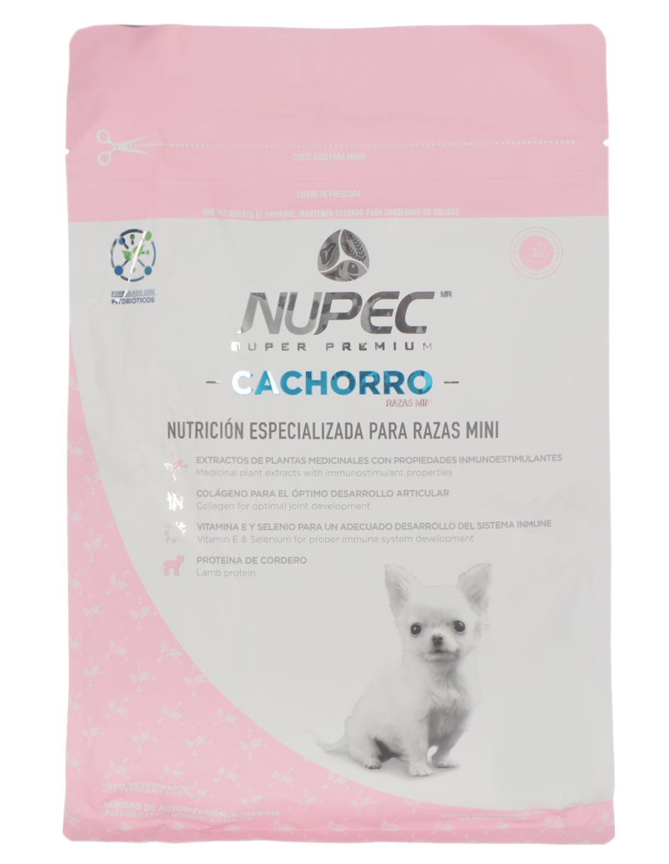 Croqueta de cordero para perro raza miniatura etapa cachorro contenido individual