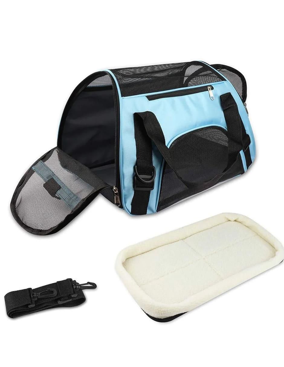 Bolsa transportadora para perro y gato de tela 2