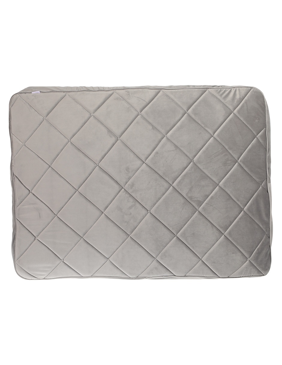 CAMA ZOOPET ROMBOS C/ VINIPIE, G, GRIS
