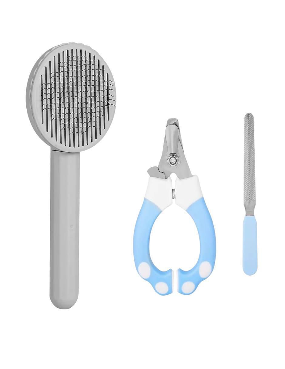 Set de Cepillo de acero inoxidable para perro y gato Set de Cepillo de acero inoxidable para perro y gato