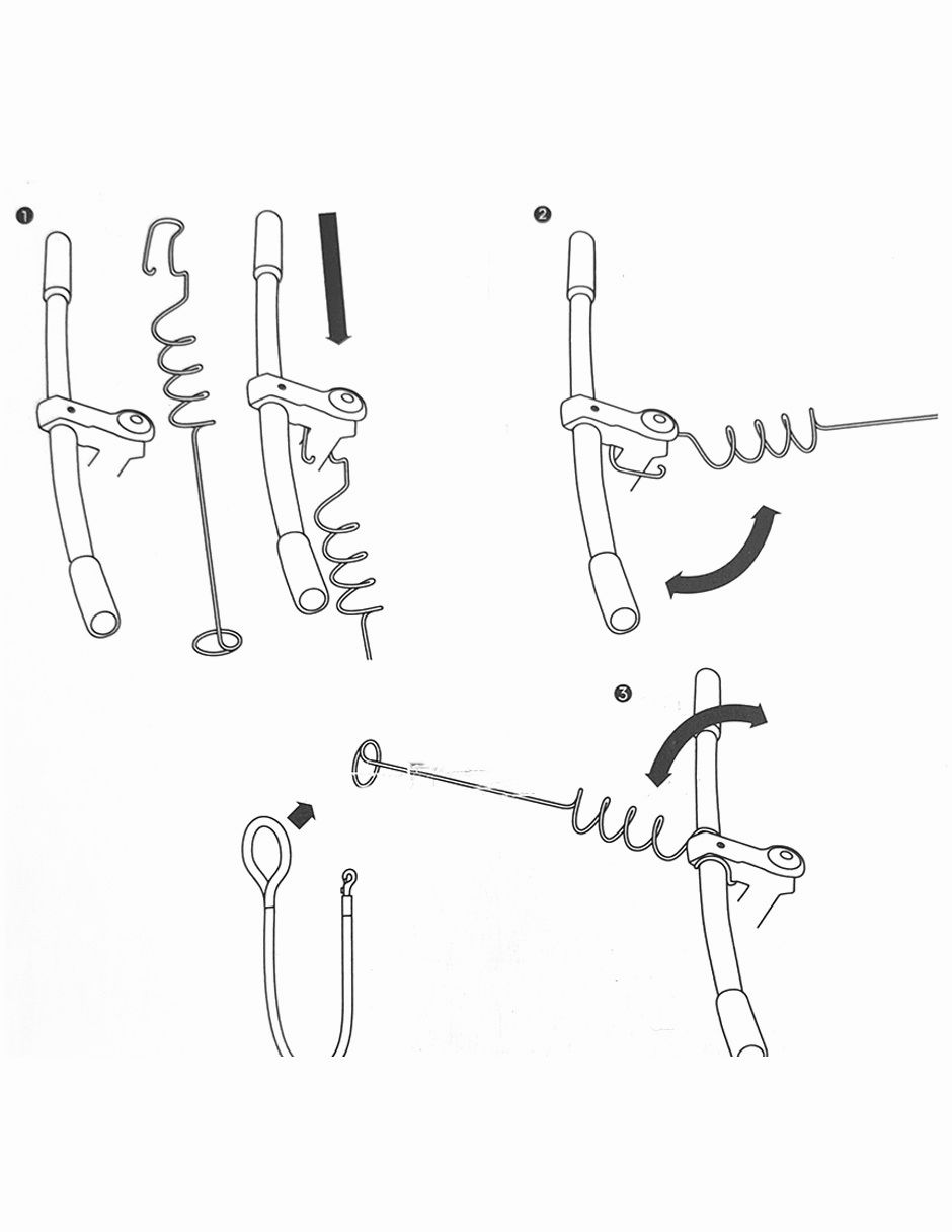 Extensión correa de acero inoxidable para perro 7