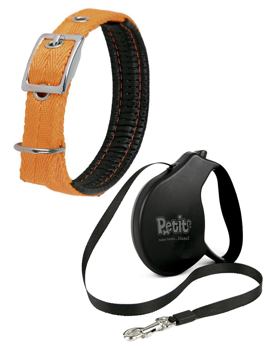 Correa y collar de poliéster para perro Correa y collar de poliéster para perro