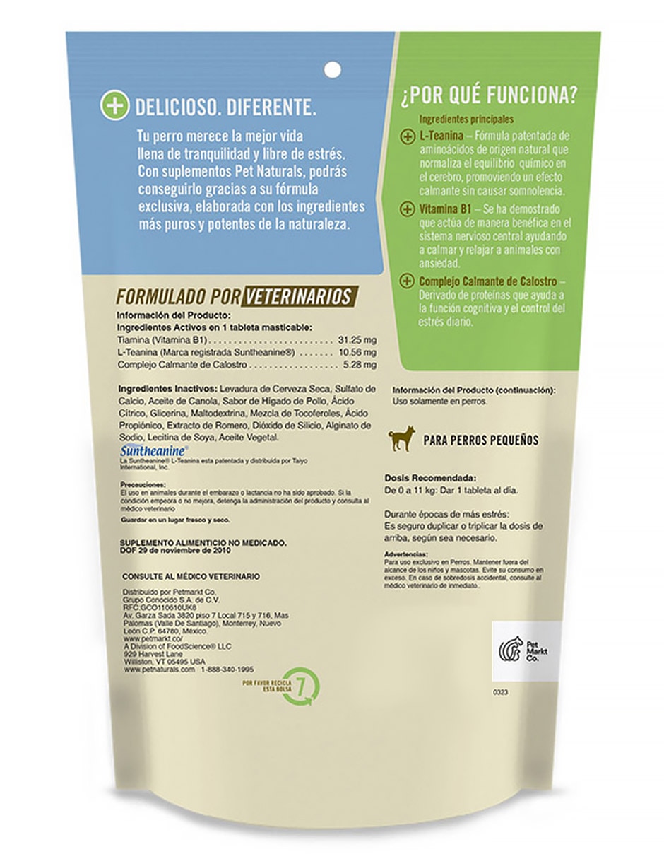 Calmante para mascota para perros 31.5 g 2