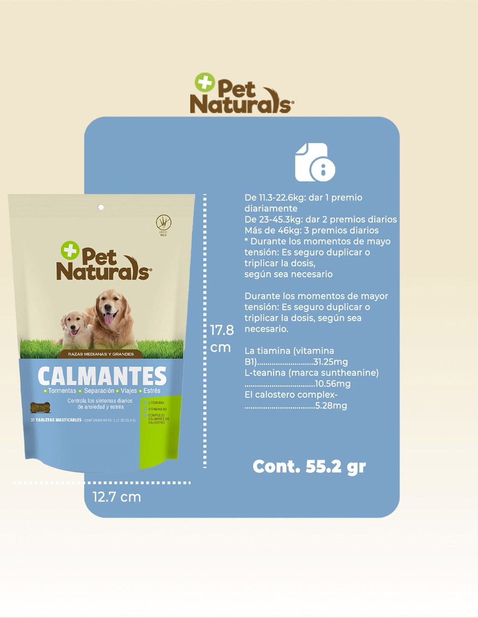 Calmante para mascota para perros 31.5 g 6
