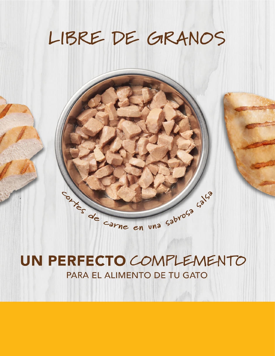 Alimento húmedo de Pollo para gato etapa adulto contenido 85 g 5