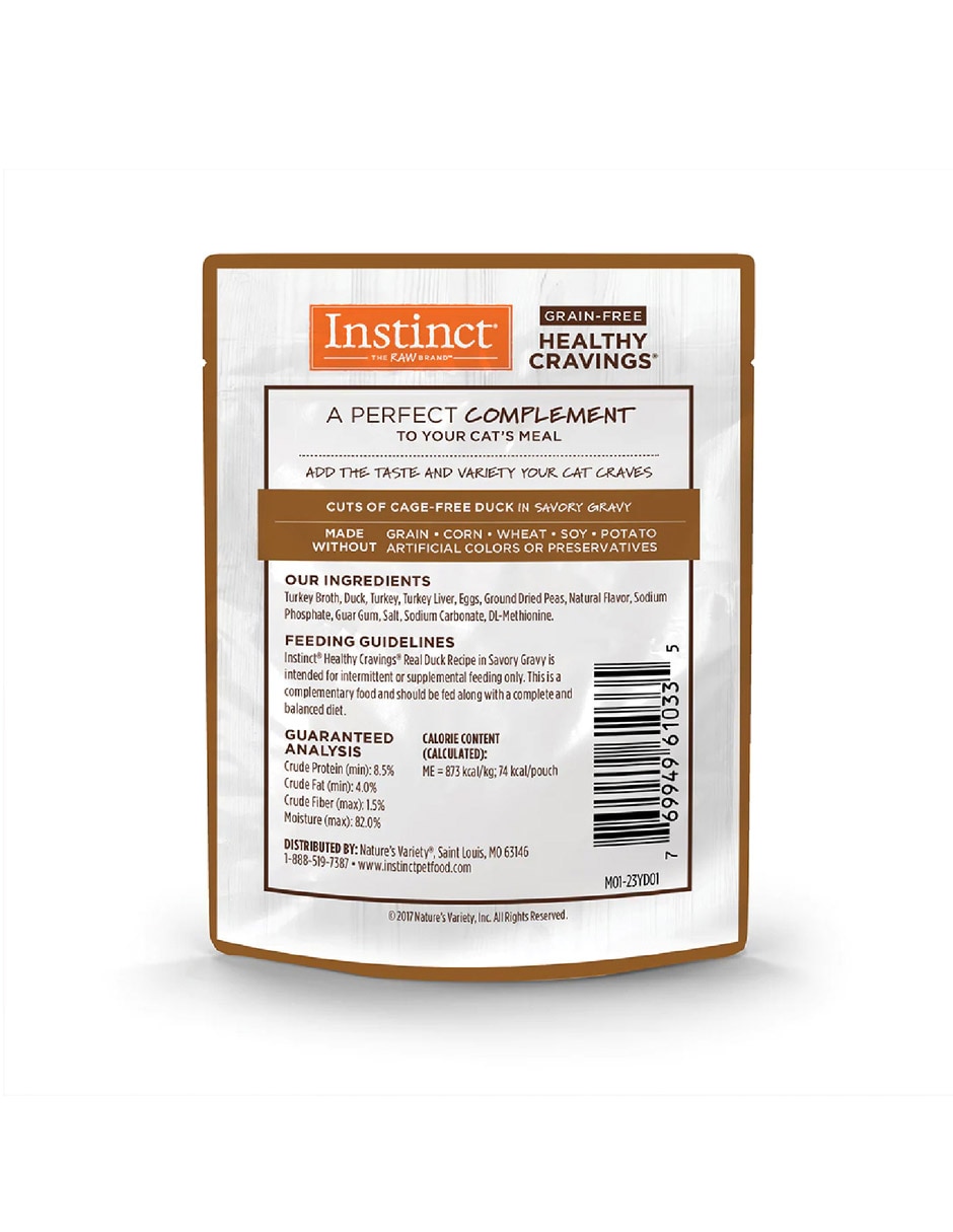 Alimento húmedo de Pato para gato todas las etapas contenido 85 g 2