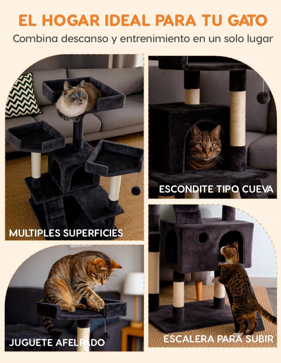 Mueble rascador "para" gato poli pets no aplica