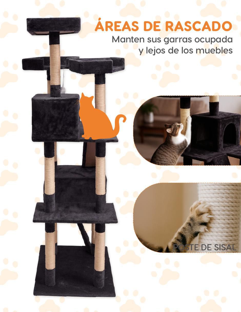 Mueble rascador "para" gato poli pets no aplica