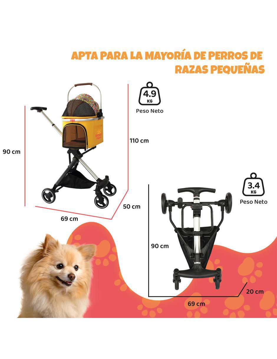 Carriola estándar para perro y gato de plástico 4