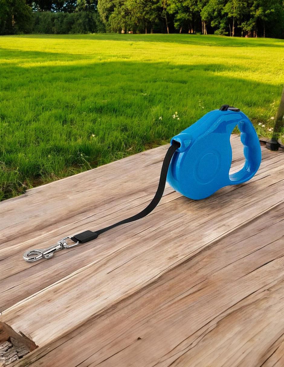 Correa extensible de plástico para perro 4