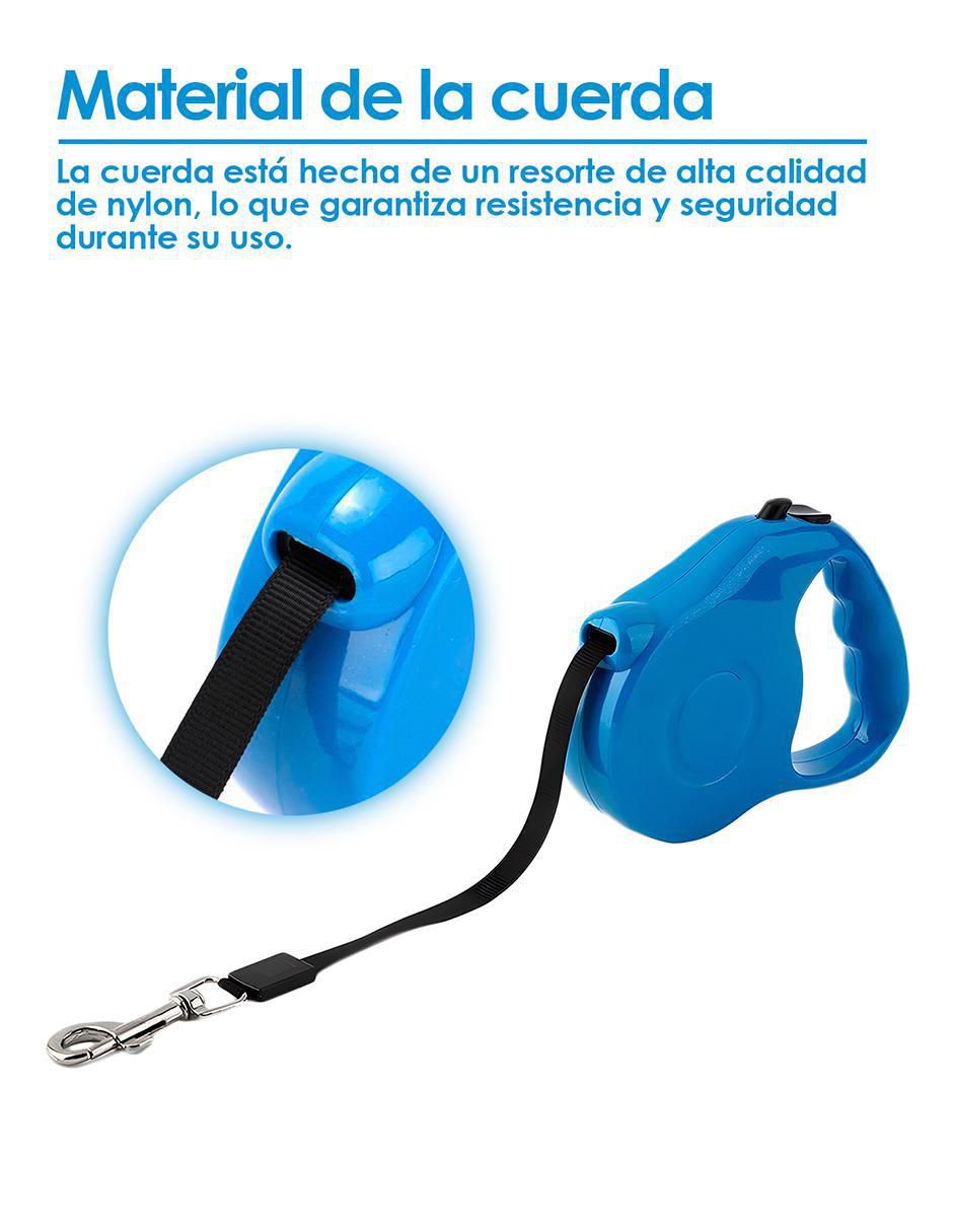 Correa extensible de plástico para perro 6