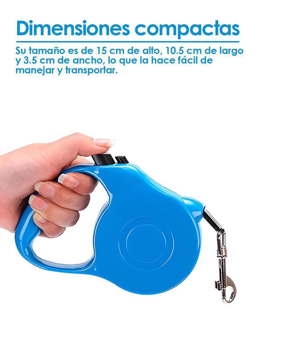 Correa extensible de plástico para perro 7