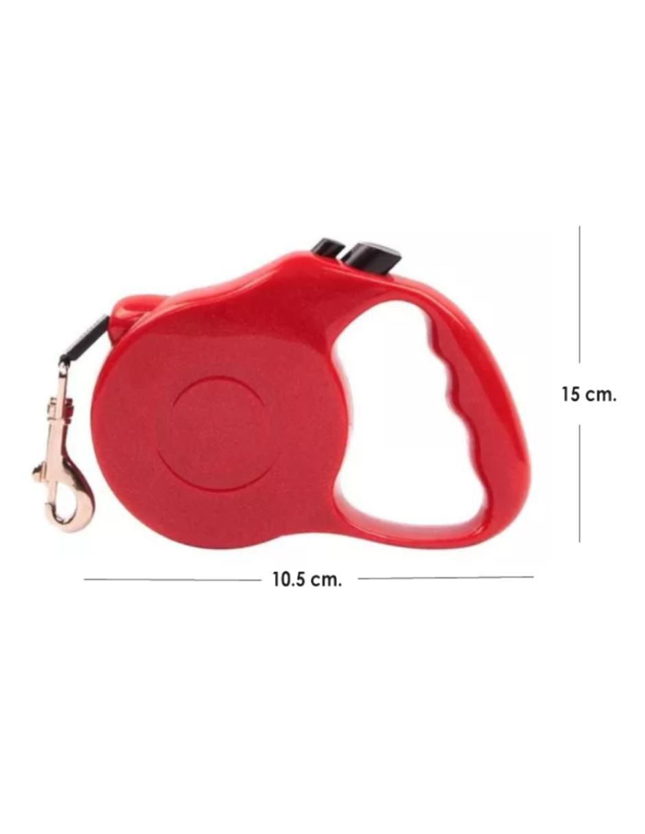 Correa extensible de plástico para perro 5