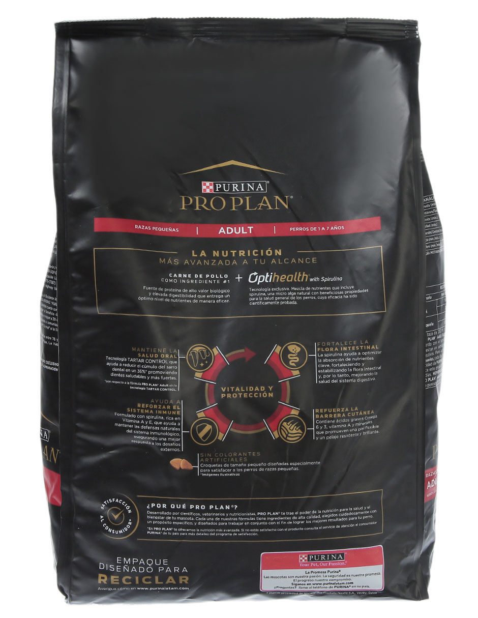 Croqueta de pollo para perro raza pequeña etapa adulto contenido individual 3 kg 3