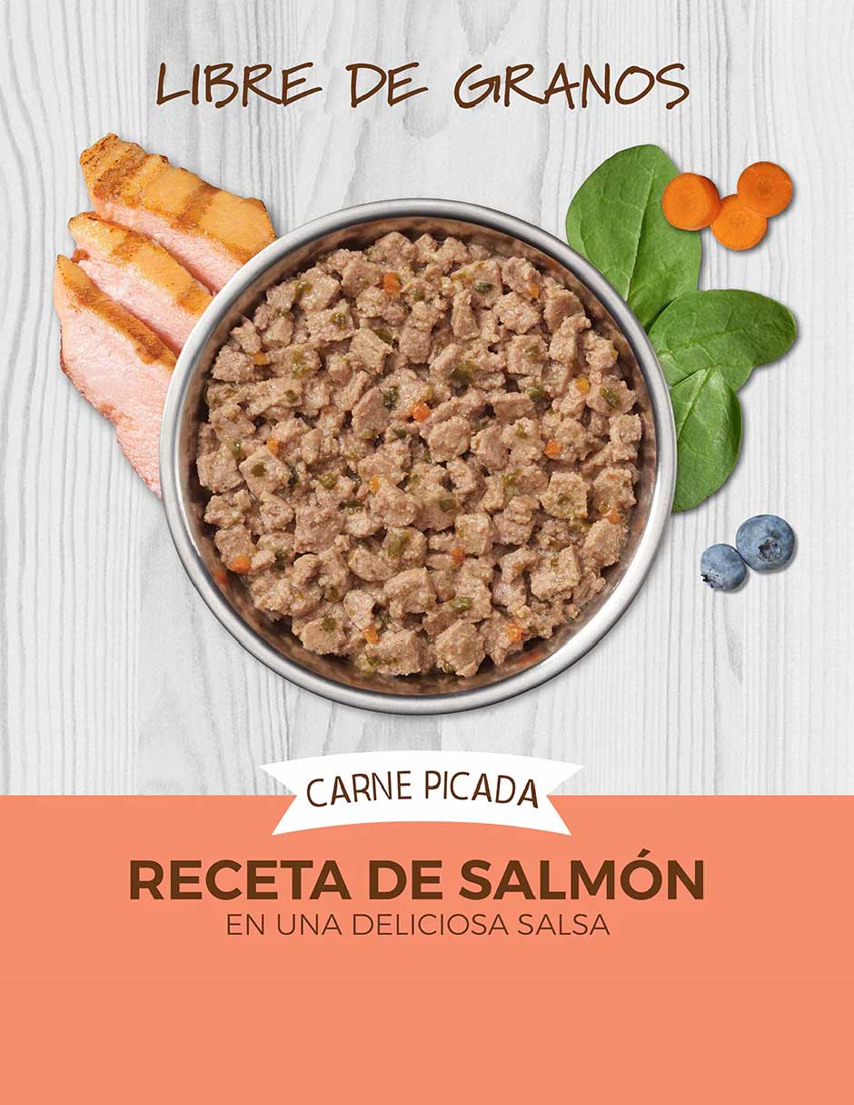 Alimento húmedo de Salmón para gato todas las etapas contenido 99 g 3