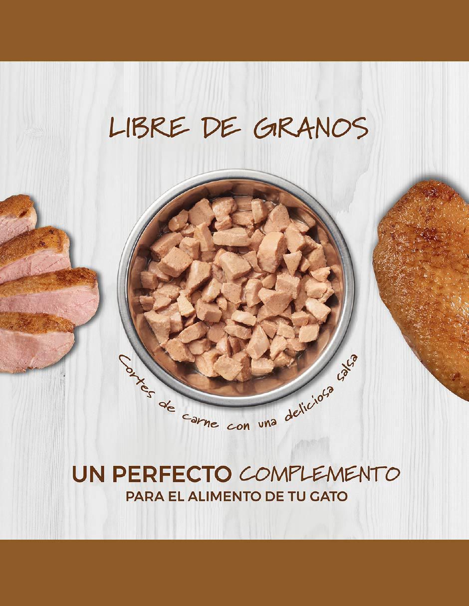 Alimento húmedo de Pato para gato todas las etapas contenido 85 g 4