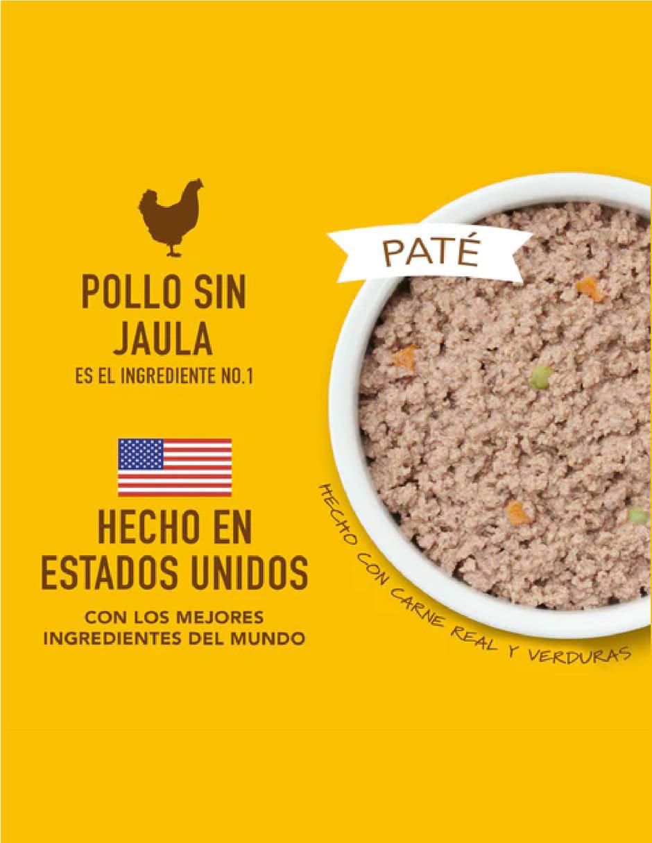 Alimento húmedo de Pollo para perro todas las etapas contenido 374 g 2