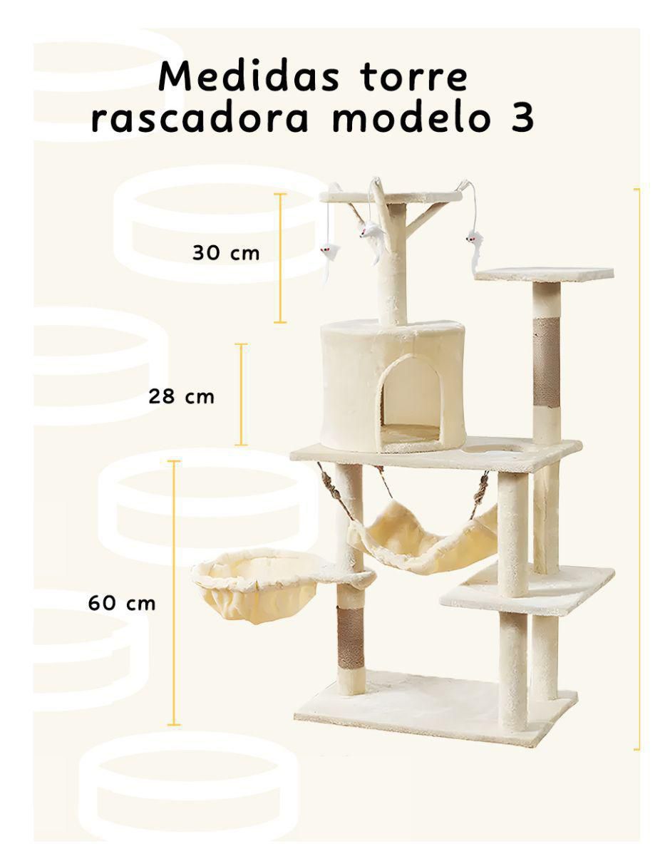 Mueble rascador "para" gato matchi sin temática