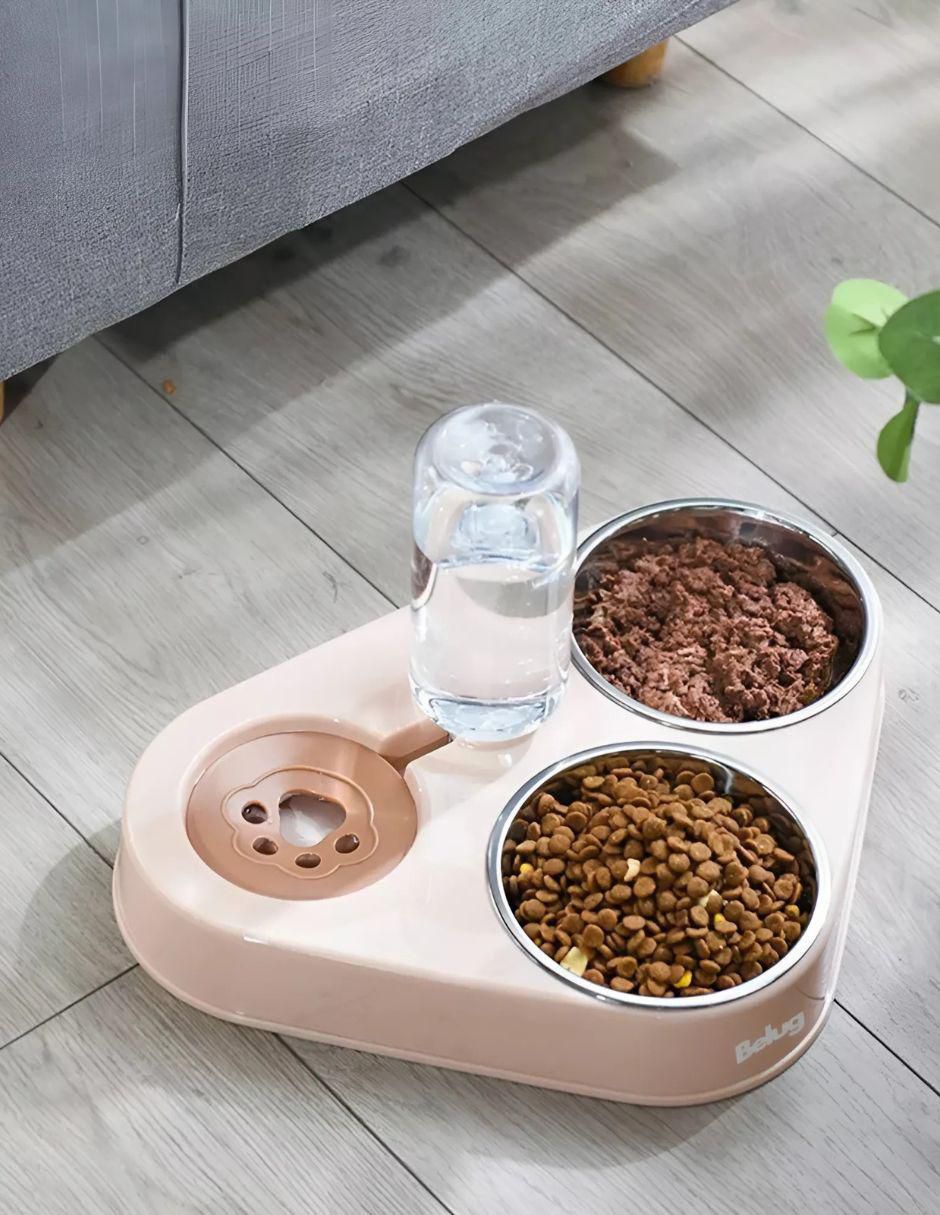 Bebedero transparente para perro y gato 500 ml 3