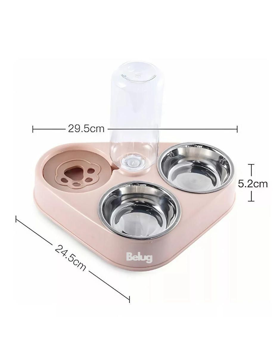 Bebedero transparente para perro y gato 500 ml 2