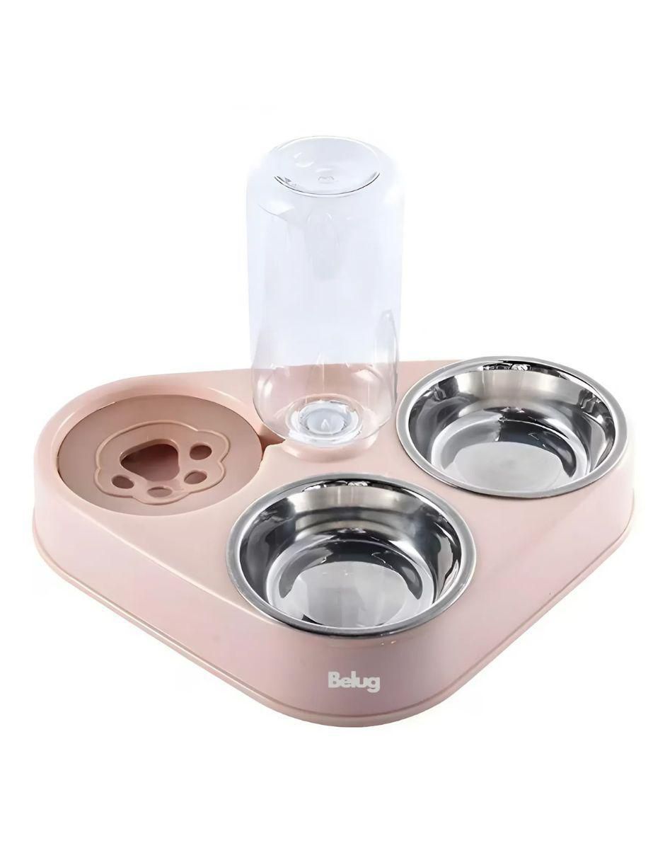 Bebedero transparente para perro y gato 500 ml