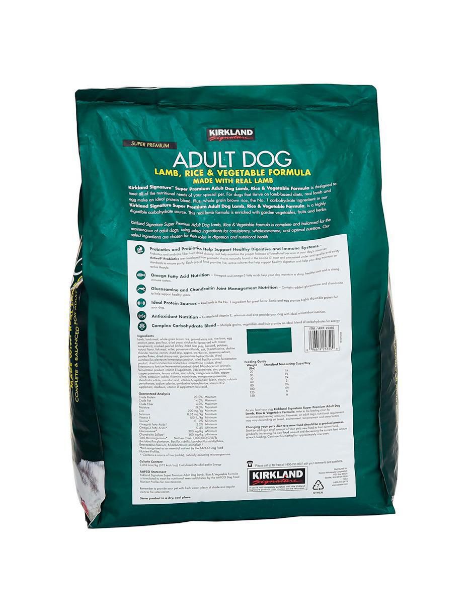 Croqueta de Cordero y arroz para perro etapa adulto contenido 18 kg 2