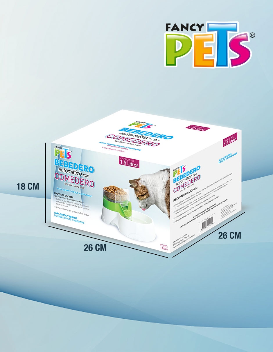 Bebedero fuente automática para perro 1.5 L 3