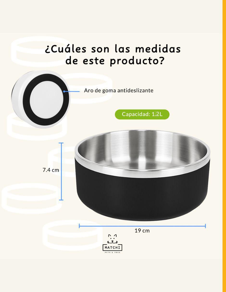 "plato/comedero para" perro y gato matchi sin tamaño