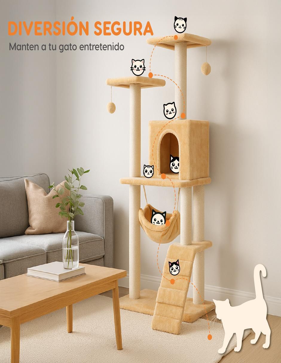 Mueble rascador para gato 5
