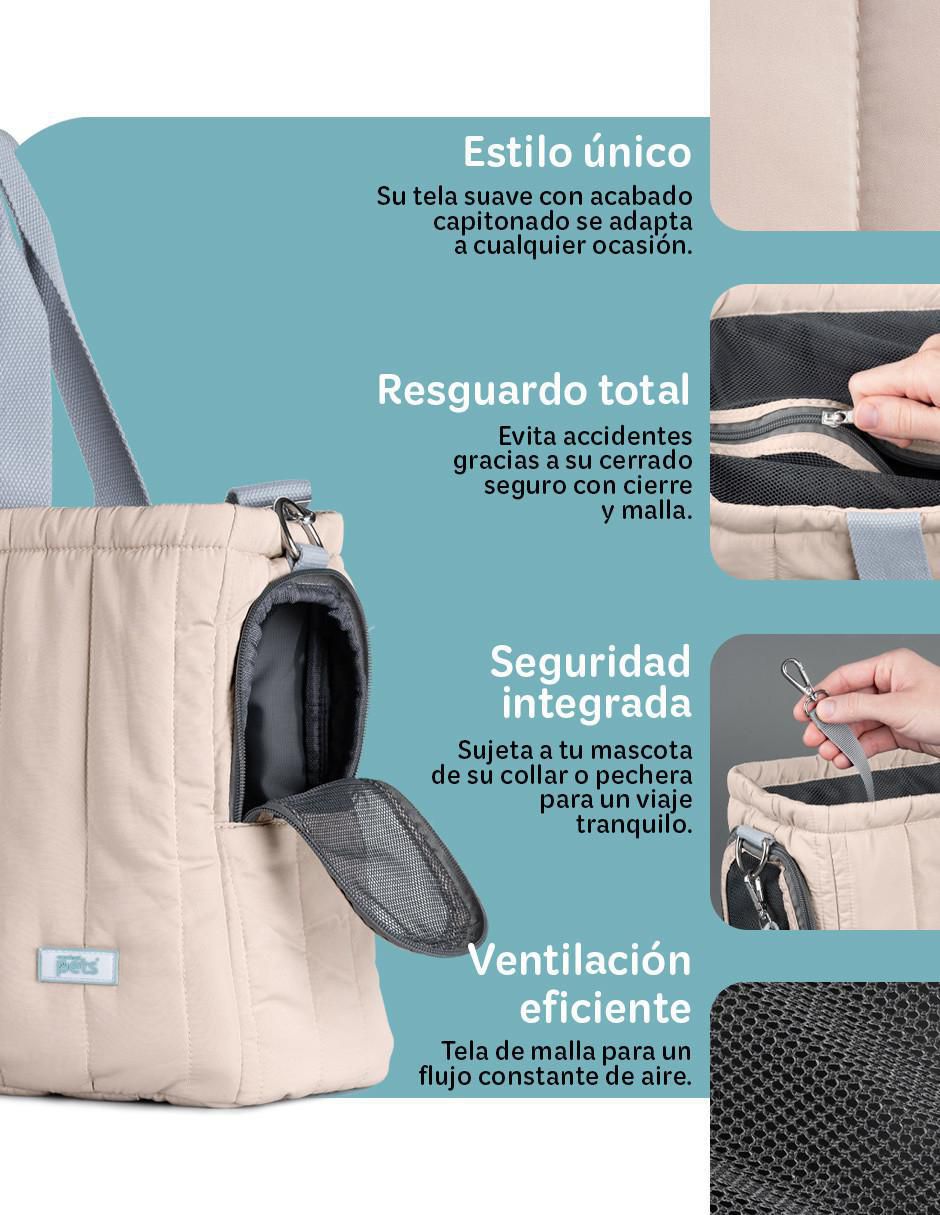 Bolsa transportadora "para" perro y gato esquimal "de" tela