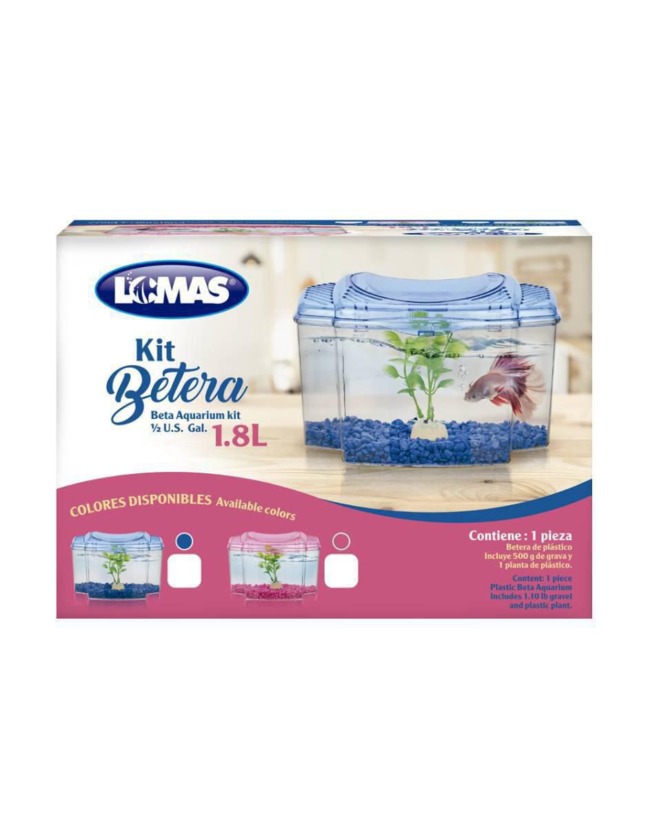 "pecera de" plástico 1.8 litros lomas