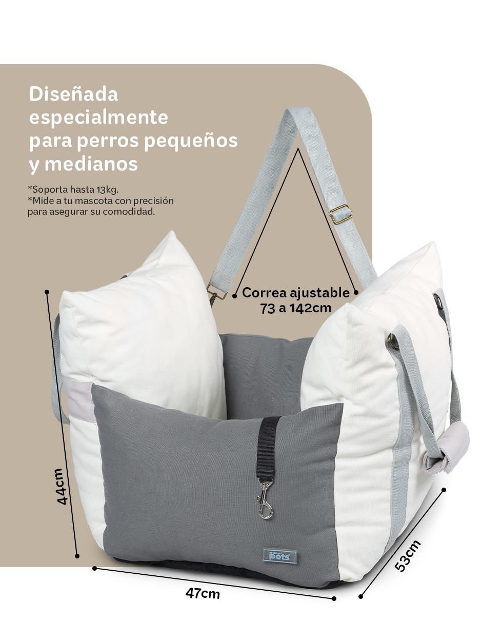 Autoasiento "para" perro y gato esquimal "de" tela