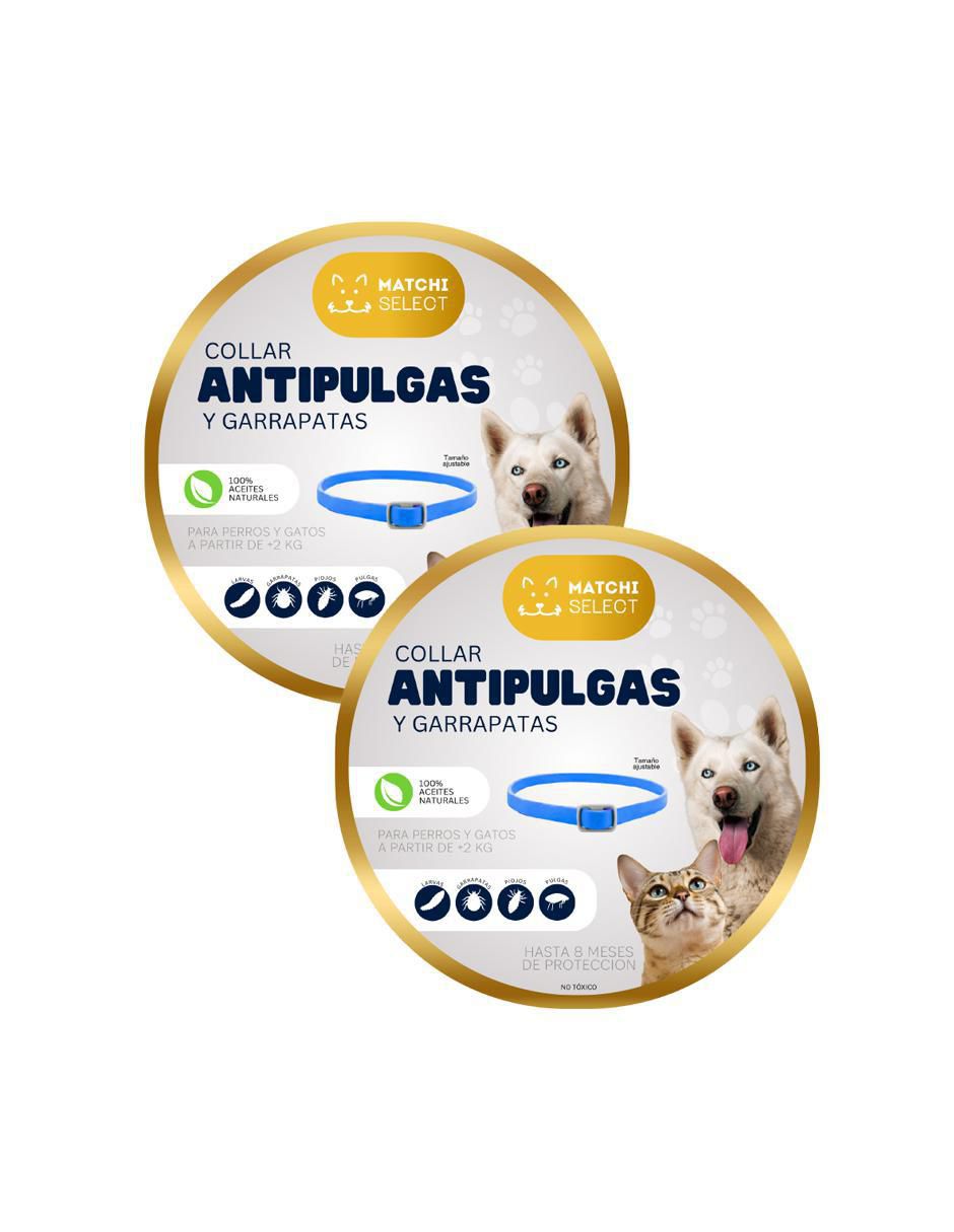Collar antipulgas para perro y gato