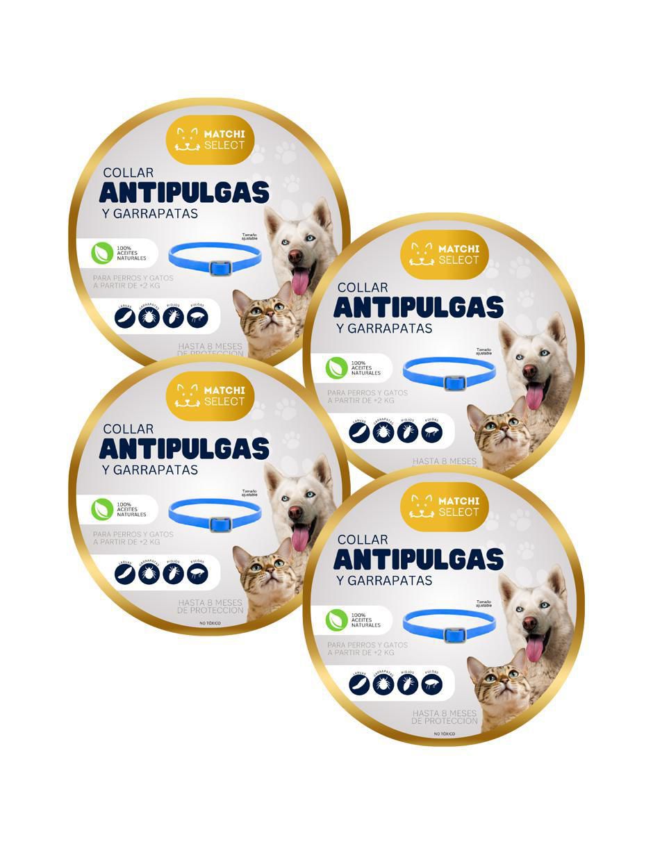Collar antipulgas para perro y gato