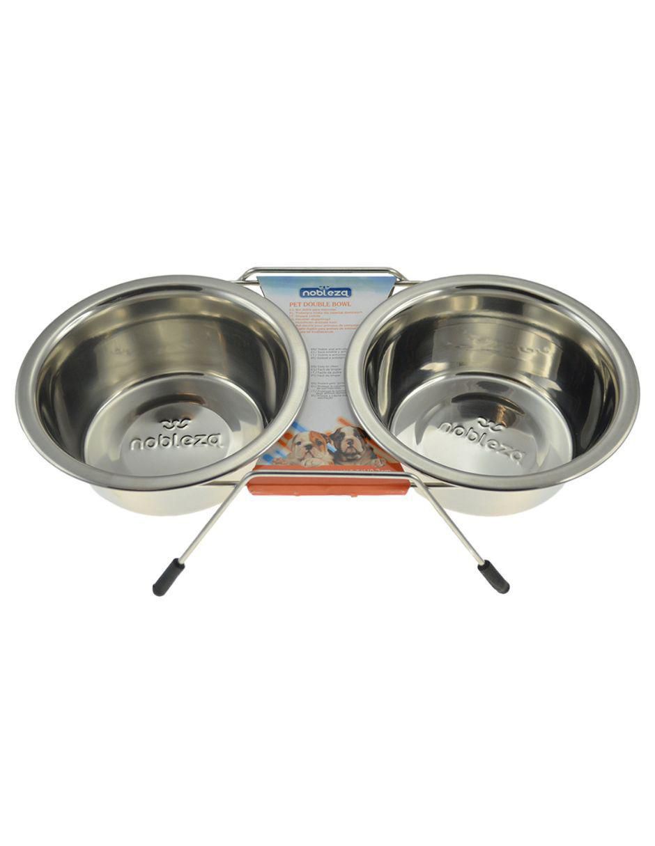 Plato doble para mascota 3