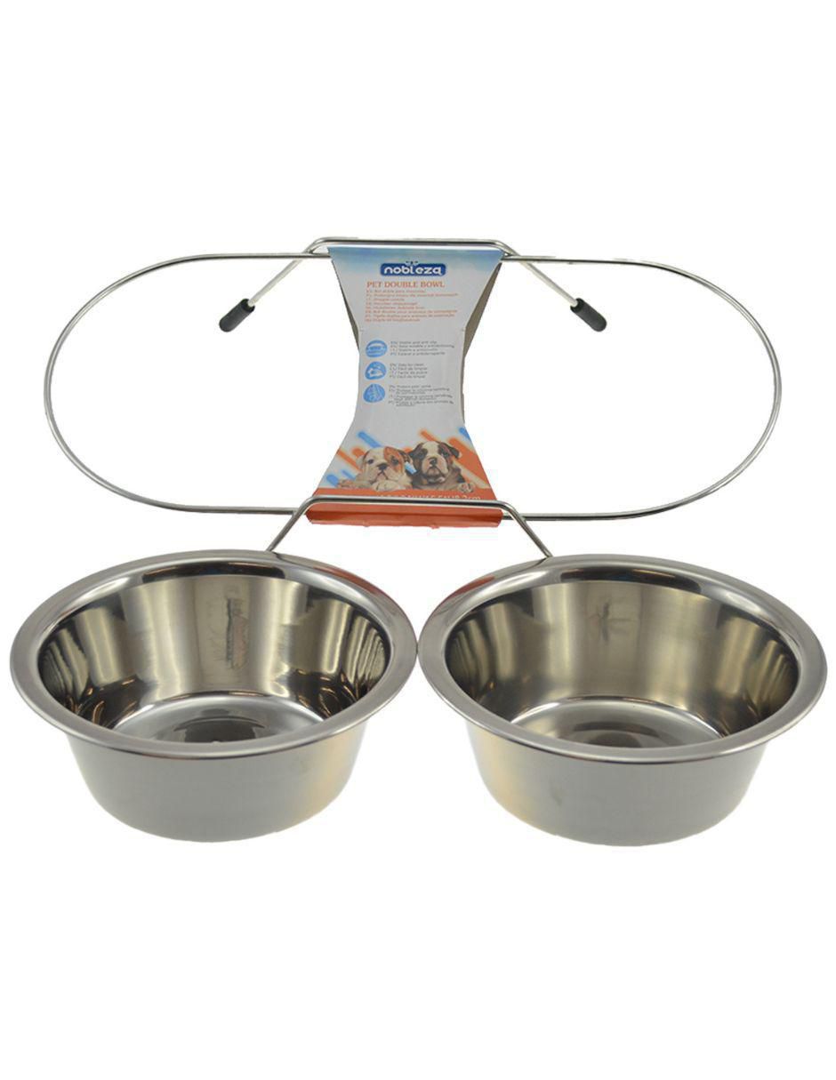 Plato doble para mascota 5