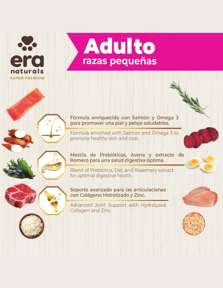 Croqueta de carne con arroz para perro raza pequeña etapa adulto contenido individual 8 kg 8