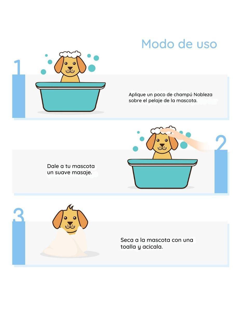 Set espuma baño en seco para perro 4