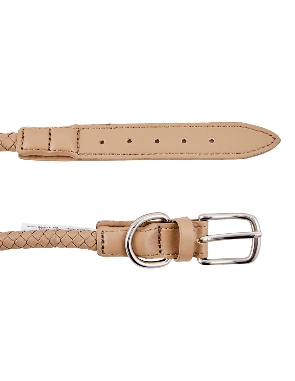 COLLAR ZOOPET FW25, G, BEIGE