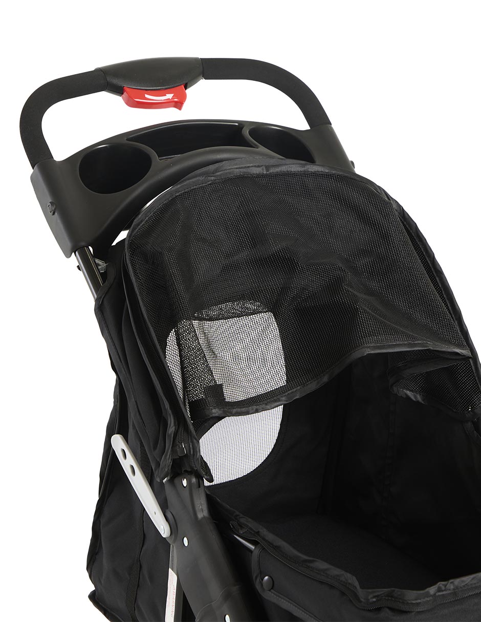 CARRIOLA ZOOPET TRICI, UNITALLA, NEGRO