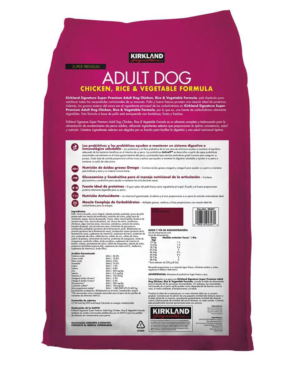 Croqueta de Pollo para perro etapa adulto contenido 18 kg 3