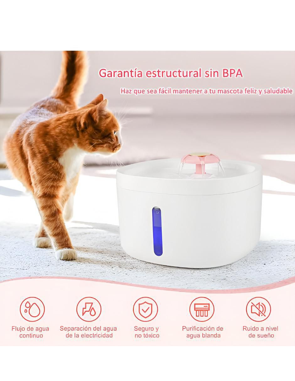 Bebedero transparente para gato 2.5 L 3