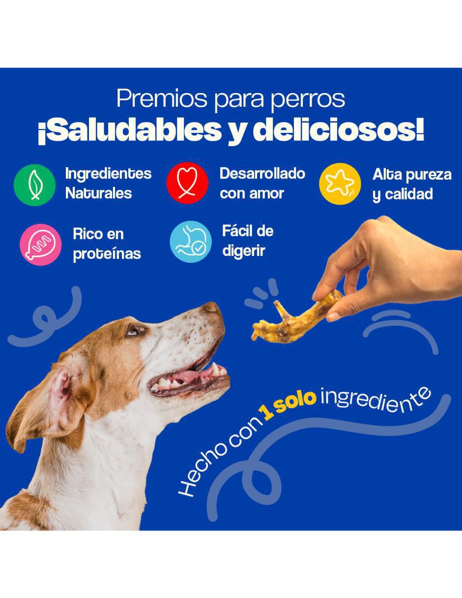 Pata de pollo premio para perro 100 g 2