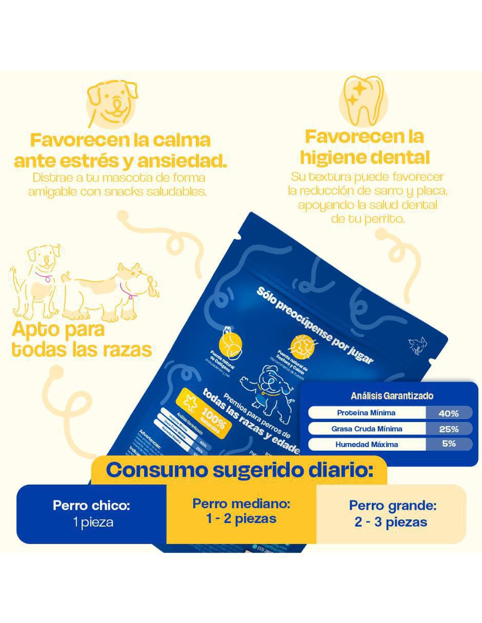 Pata de pollo premio para perro 100 g 4