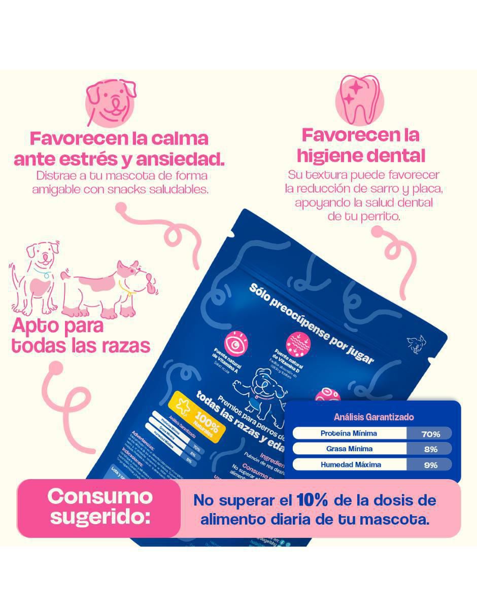 Premio de res para perro 100 g 4